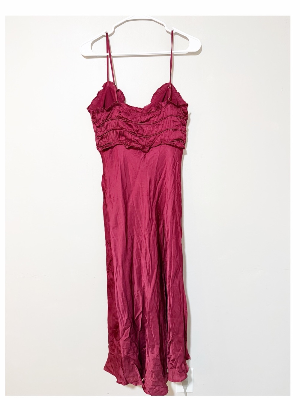 Astr the label zola midi satin effect wine size medium - Picture 6 of 6